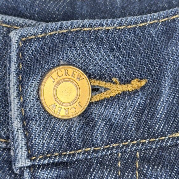 J. Crew Wide Leg Trouser Jeans Womens Sz 29 Dark Blue Denim High Rise Stretch - Picture 4 of 16